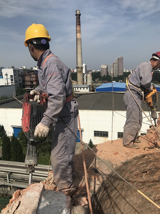 煙囪人工拆除施工安全環(huán)的作用